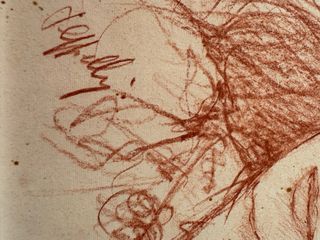 Quadro.sanguigna su cartoncino