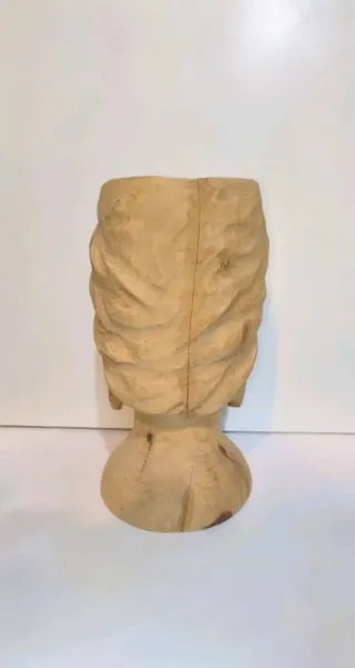 Testa Moro In Legno Scultura