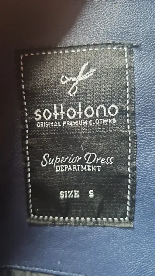 Giacca uomo ecopelle blu