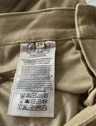 Pantaloni Guess scamosciati elasticizzati donna