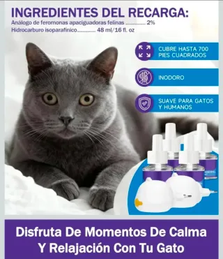 Kit Difusor y Recargas Feromonas Gatos