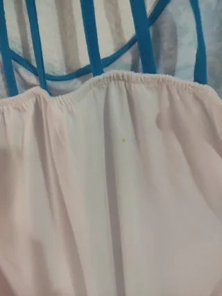 Camiseta tirantes notas musicales azul