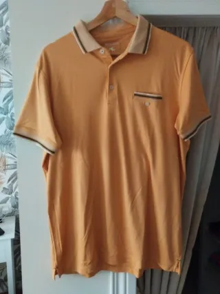Polo naranja manga corta