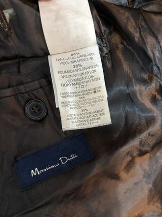 Abrigo 3/4 Massimo Dutti Lana Hecho en España
