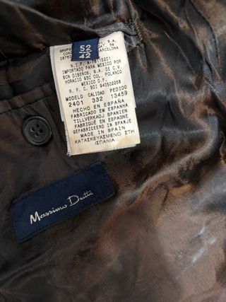 Abrigo 3/4 Massimo Dutti Lana Hecho en España