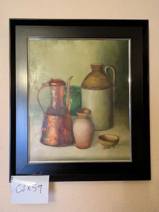 Cuadro Bodegón Cerámica y Metal