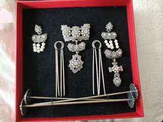 Aderezo Fallera Plata Modelo Barquillo