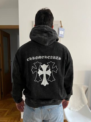 Sudadera Chrome Hearts Negra/Gris