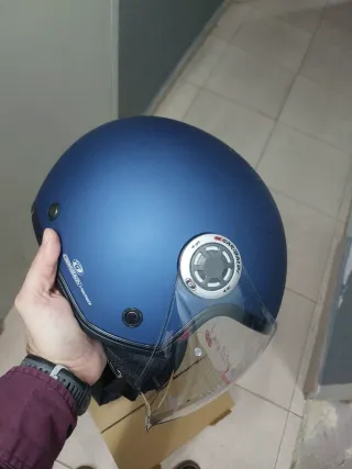Casco Moto Gari Talla M Azul