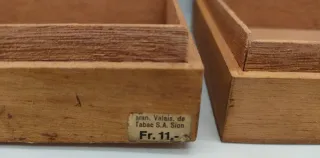 Lotto 3 Scatoline Portaoggetti in legno decorato