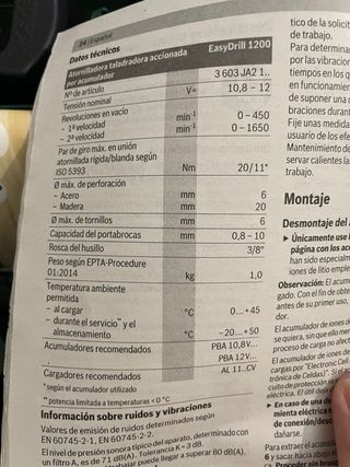 Taladro Bosch (escobillas dañadas, facil reparar)