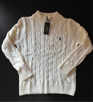 Maglione Polo Ralph Lauren Bianco Taglia M