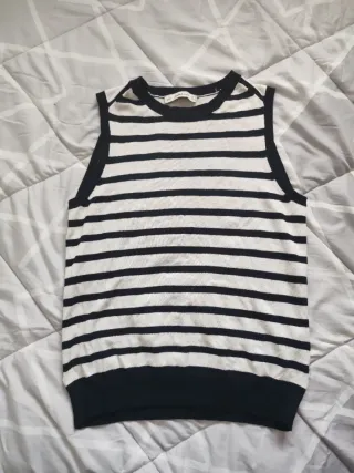 Chaleco de rayas mujer