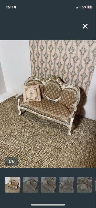 Set poltrona divano dollshouse