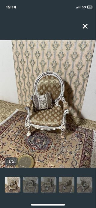 Set poltrona divano dollshouse