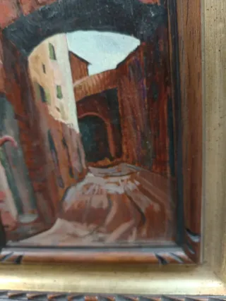 Dipinto Strade Firenze Antica 27x23