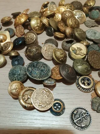 Colección Botones Militares Antiguos