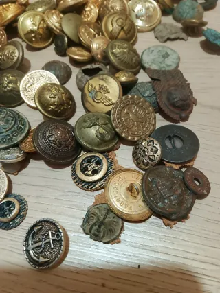 Colección Botones Militares Antiguos