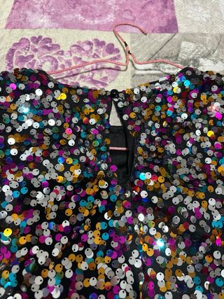 Vestido fiesta lentejuelas colores nuevo