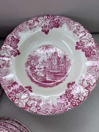 Vajilla La Cartuja Uva Rosa