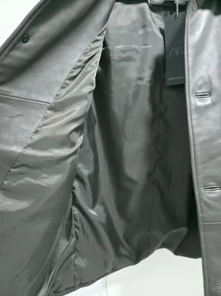 Cazadora Zara Piel Hombre Talla M