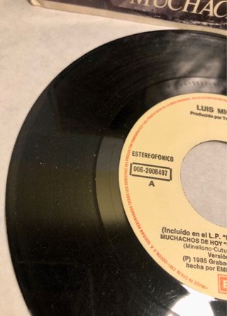 Luis Miguel Muchachos De Hoy Vinilo Latino single
