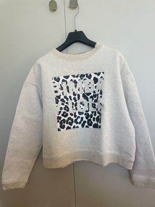 Sudadera Bimba y Lola Beige/Negra