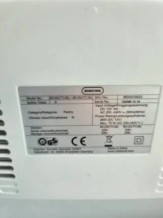 Nevera portátil eléctrica Mobicool MV30(29L)