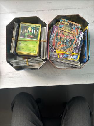 2 Cajas Cartas Pokémon Mewtwo y Groudon