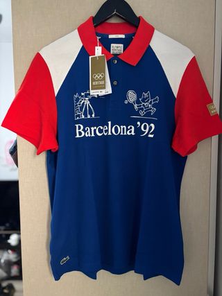Polo Lacoste Heritage Barcelona '92 Talla M.NUEVO