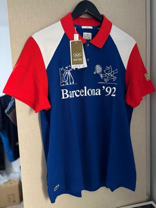 Polo Lacoste Heritage Barcelona '92 Talla M.NUEVO