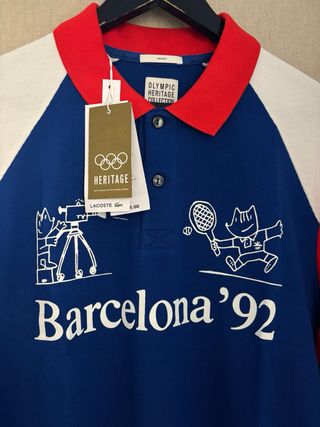 Polo Lacoste Heritage Barcelona '92 Talla M.NUEVO