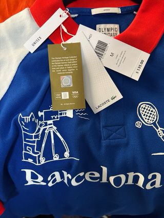 Polo Lacoste Heritage Barcelona '92 Talla M.NUEVO