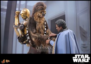 Hot Toys Chewbacca con C-3PO Desmontado MMS766