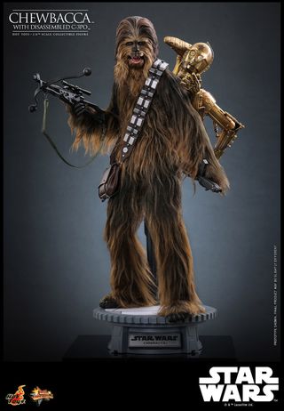 Hot Toys Chewbacca con C-3PO Desmontado MMS766