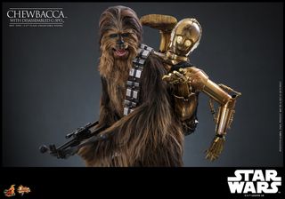 Hot Toys Chewbacca con C-3PO Desmontado MMS766