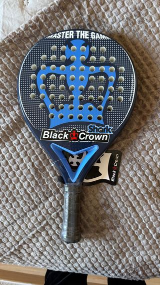 Pala de pádel Black Crown Shark nueva!