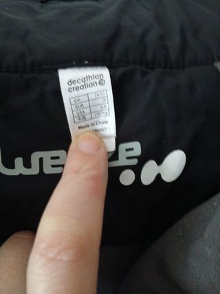 Pantalón de nieve negro talla s