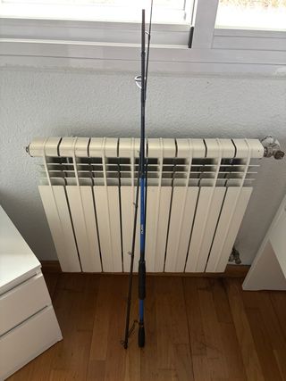 Caña de pescar y carrete