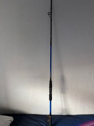 Caña de pescar y carrete