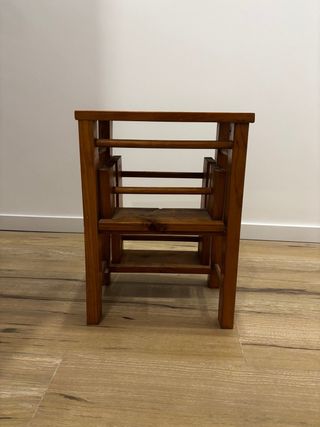 Taburete Escalera Plegable Madera