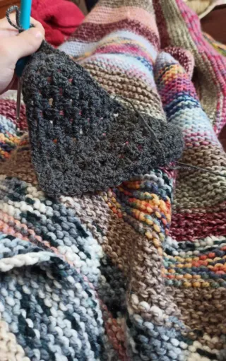 Bandana para mujer, tejida a mano