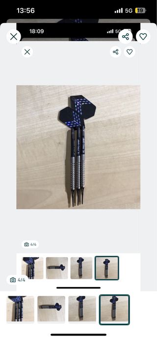 3x Setas Dardos Pro Grip