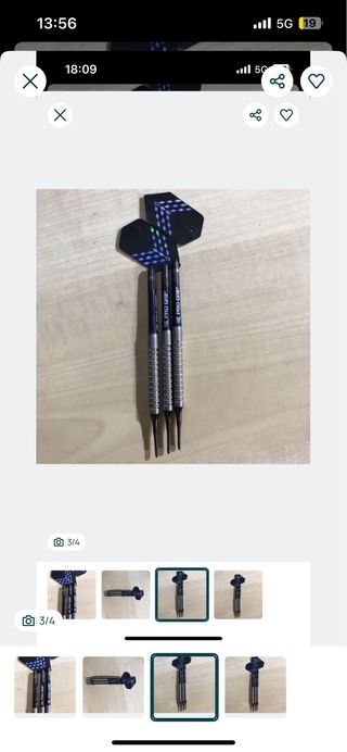 3x Setas Dardos Pro Grip