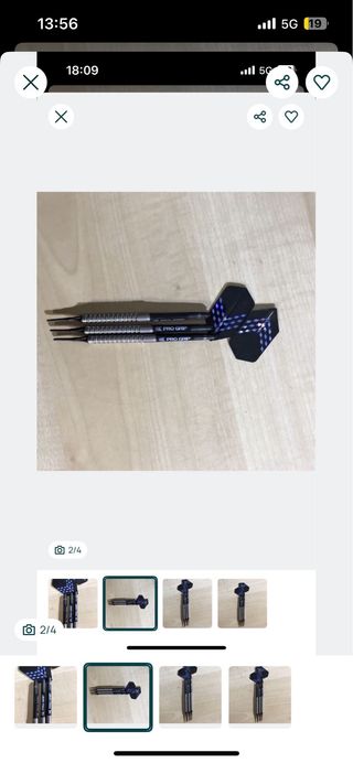 3x Setas Dardos Pro Grip