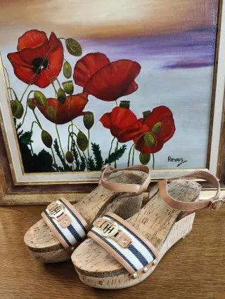 Sandalias cuña corcho Tommy Hilfiger