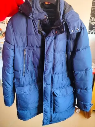 Chaquetón 3/4 Zara Azul