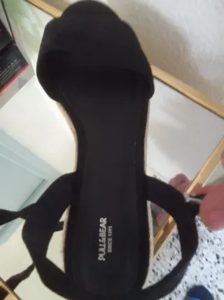 Sandalias de plataforma negras mujer