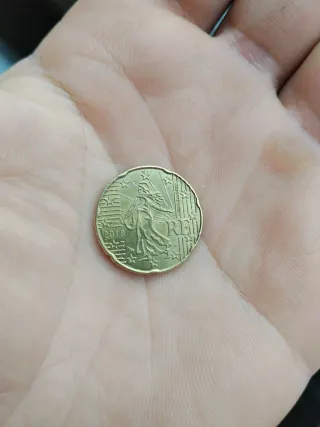 Moneda 20 céntimos Francia 2018