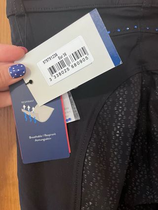 Pantalón Equitheme Negro Talla 36 Nuevo